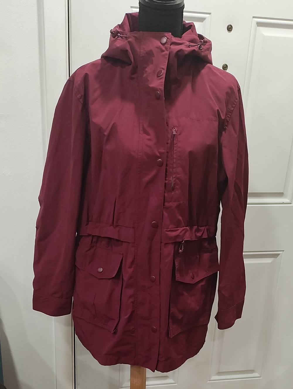 J. Crew Women's Hooded Utility Jacket in Wine